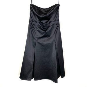 The Limited Strapless Black Dress Satin